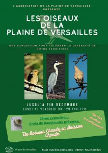 Lire la suite à propos de l’article 2éme Exposition  » Les oiseaux de la plaine de Versailles »