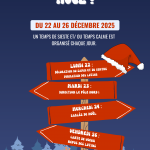 Programmes du centre de loisirs pour le mercredi 17 décembre et pour les semaines de vacances