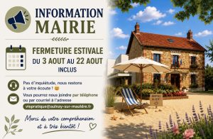 Lire la suite à propos de l’article Fermeture de la mairie cet été